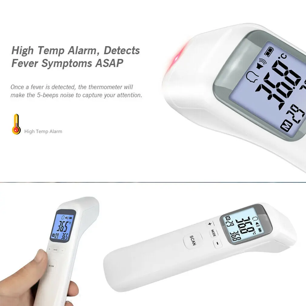 lcd цифровой Бесконтактный ИК инфракрасный термометр уход за ребенком лоб поверхность тела измеритель температуры Многофункциональный