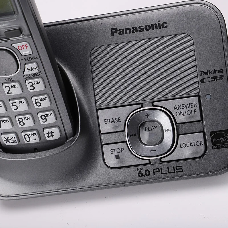 DECT6.0 اللاسلكية سماعة الهاتف هاتف لاسلكي مع الجواب نظام Handfree الداخلي الداخلي الإنجليزية اسبانيا اللغة للمنزل