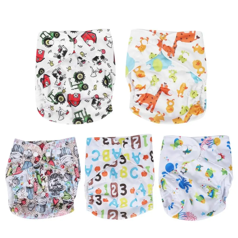 Aliexpress.com : Buy Washable Baby Reusable Cloth Diaper Cartoon Baby ...