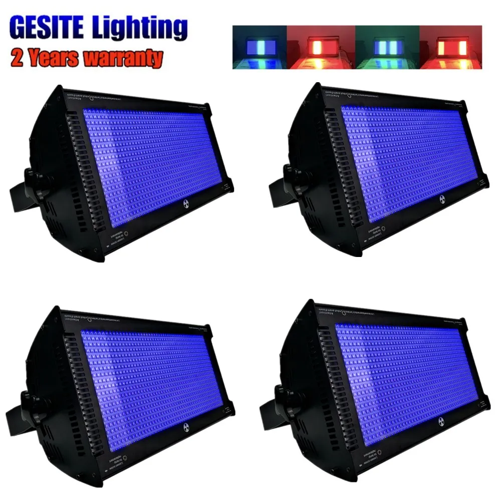 4pcs 1000w super bright stage dmx led light rgb led strobe lighting indoor party dj ktv room