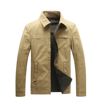 

AFS JEEP Military Jacket Straight Solid Letter Embroidery Cotton Brand Jacket Turn Down Collar Reversible Jackets Coats