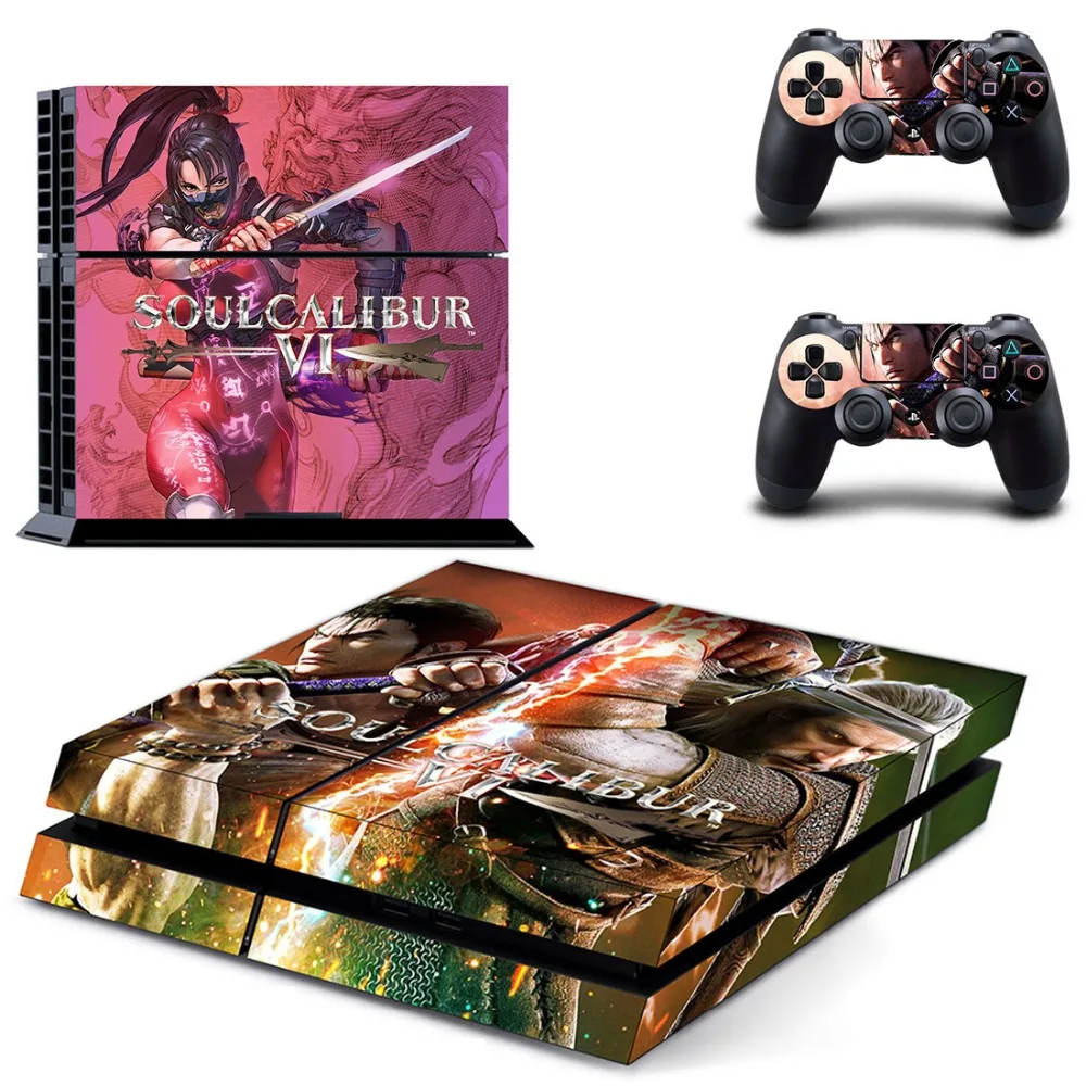 Наклейка для консоли Sony PlayStation 4 и 2 контроллеров PS4|Наклейки| |