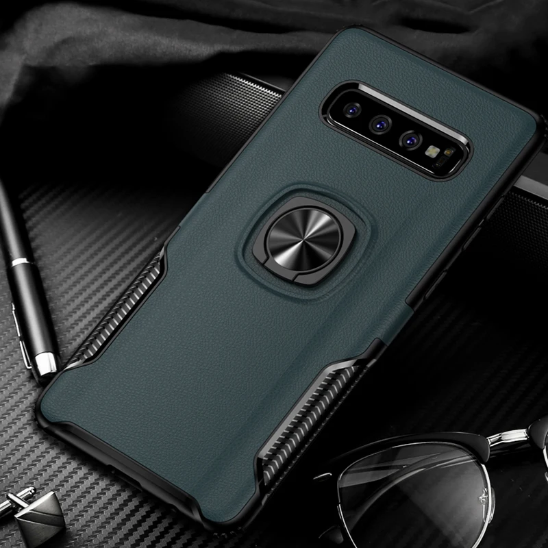 СПС samsung Galaxy S10 Плюс/S10e чехол кольцо TPU + PC Обложка для A7 A9 A8 плюс 2018 противоударный