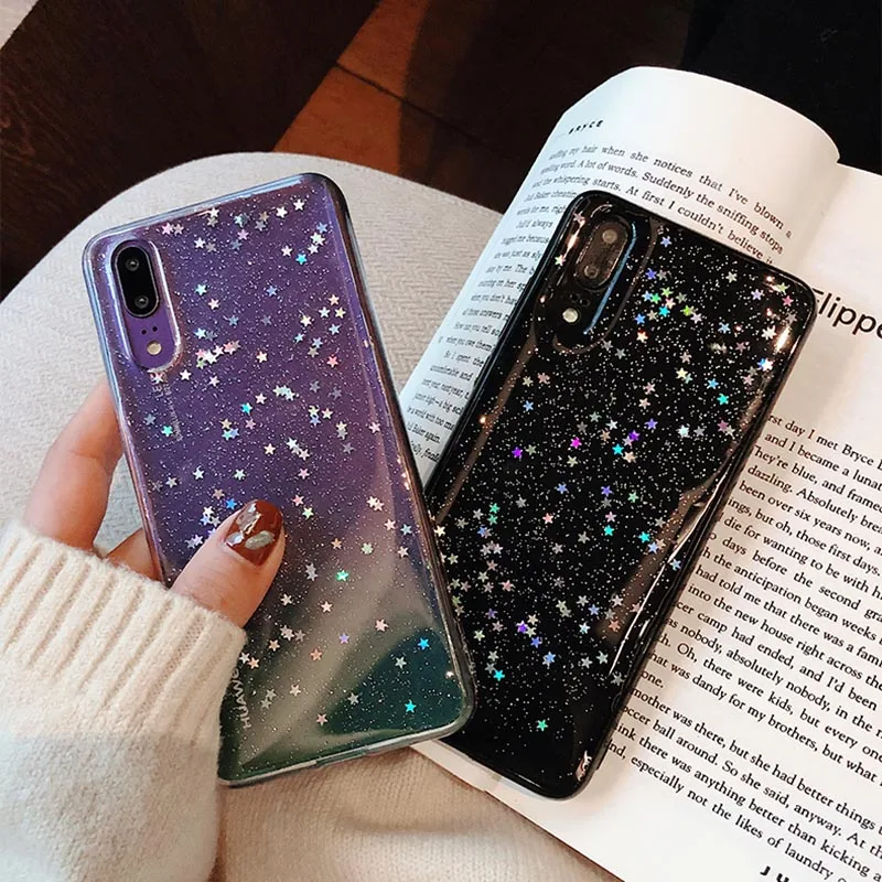 Bling Star чехол для Huawei P30 Pro P20 Lite Mate 20 Блестящий силиконовый Honor 9 10i Nova 3e 3i P Smart 2018 |