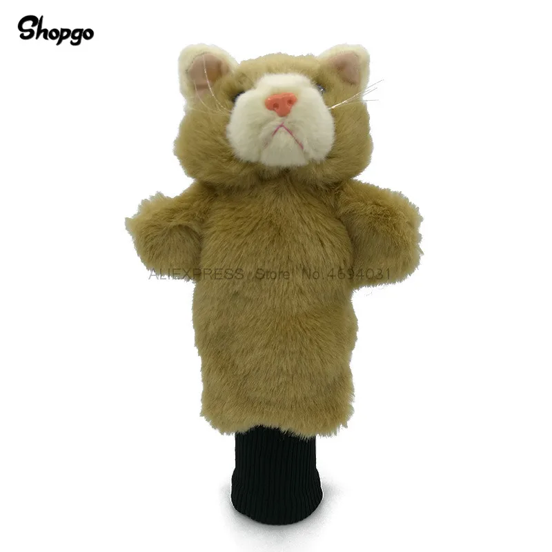 

2 Colors Mini Cat Golf Head Cover Fairway Woods & Hybrid Rescue Animal Golf Clubs Headcover Mascot Novelty Cute Gift