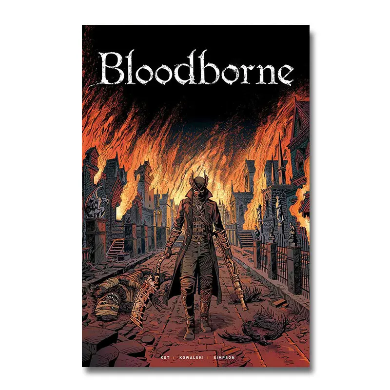 

Bloodborne Game Silk Fabric Poster Wall Art Print Painting 12x18 13x20 inch Decoration Pictures Wallpaper Living Room Decor 005