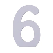 Белоснежный деревянный цифры день рождения поставки Свадебные настольные номера украшения День Святого Валентина Декор(номер 6