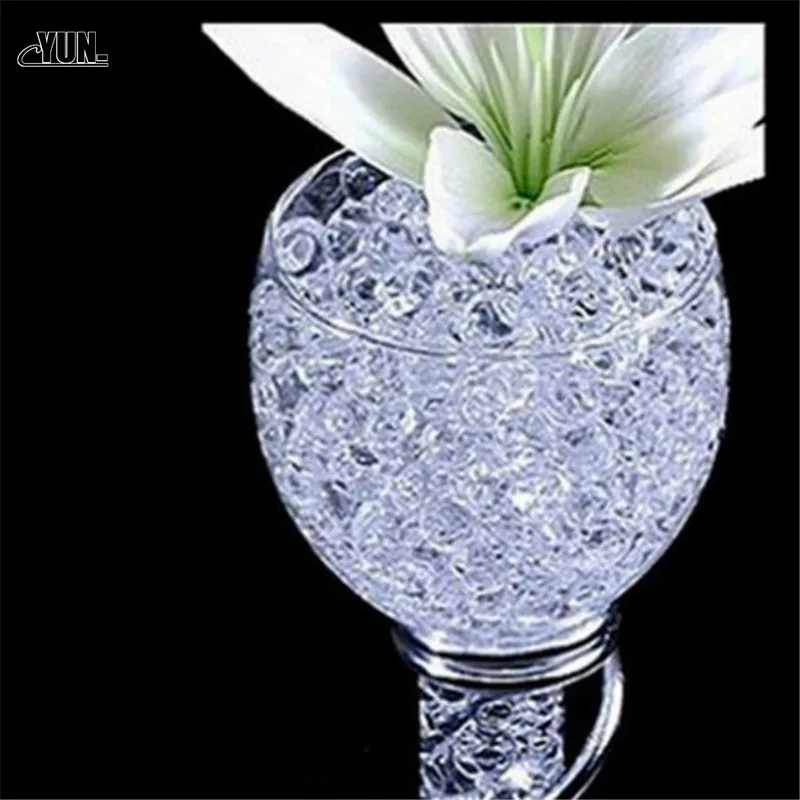 1000pcs Large Hydrogel Pearl Shaped Crystal Soil Water Beads Mud Grow Ball Wedding Kids Toy YQ001 Growing Water Balls 8D (7)