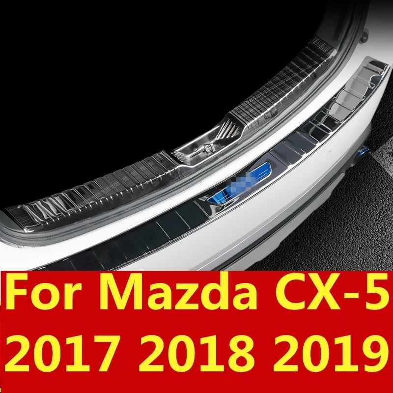 Для Mazda CX 5 CX5 2017 2018 2019 нержавеющая сталь внешний задний багажник бампер Накладка