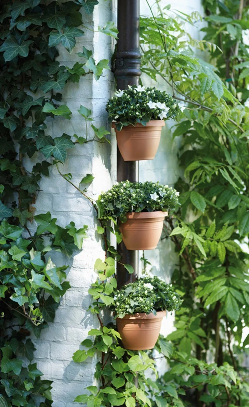 Pot de fleur, ensemble de 3 pièces, Pot de plante décoratif en plastique,  Pots de