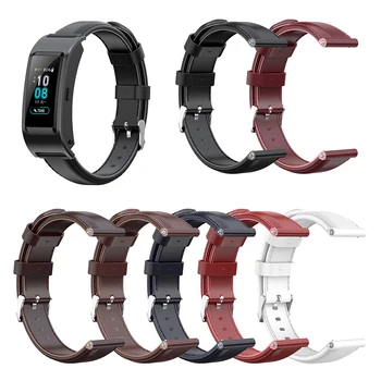 

Watchband for Huawei Bracelet B3 Wristband for Huawei B5 Smart Bracelet Replacement Accessories Oil Wax Leather Wrist Strap