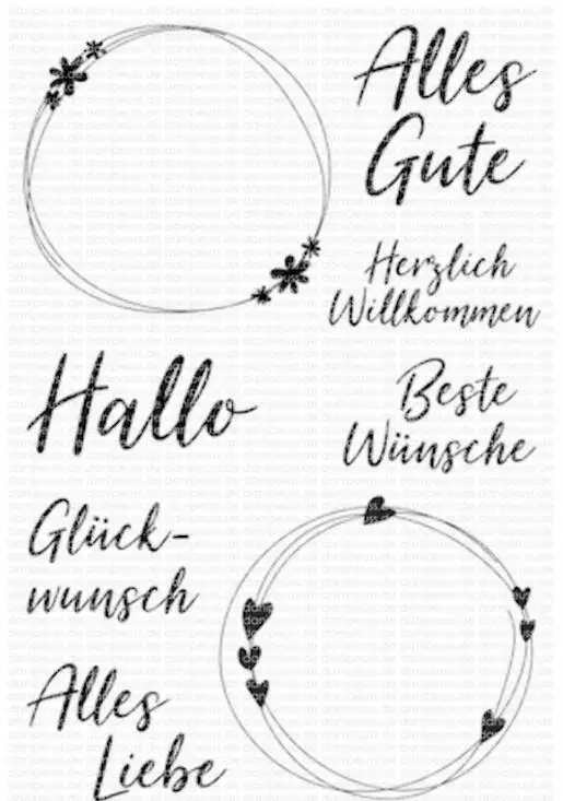 

German Clear Stamp/Seal for DIY scrapbooking/photo album Decorative clear stamp sheets A1845