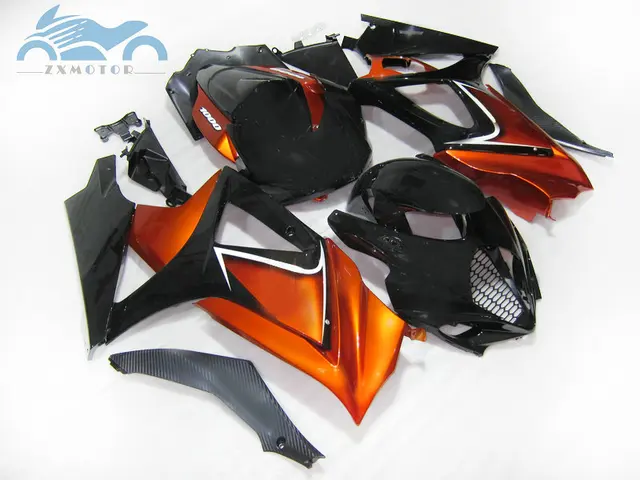 Kit de carenagem personalizado de motocicleta, peças de plástico abs para suzuki gsxr1000 2007 e 2008 k7 07 08 gsxr 1000 3