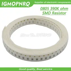 300 шт. 0805 SMD резистор 390K ohm Резистор проволочного чипа 1/8W 390K Ом 0805-390K