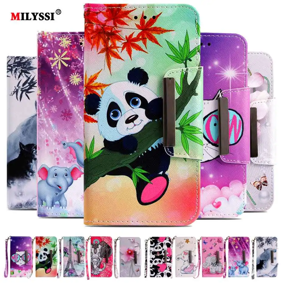 

Milyssi PU Leather Wallet Case For Huawei Y5 Prime 2018 Flip Cover for Huawei Y5 Prime 2018 Protective Back Cover Phone Case