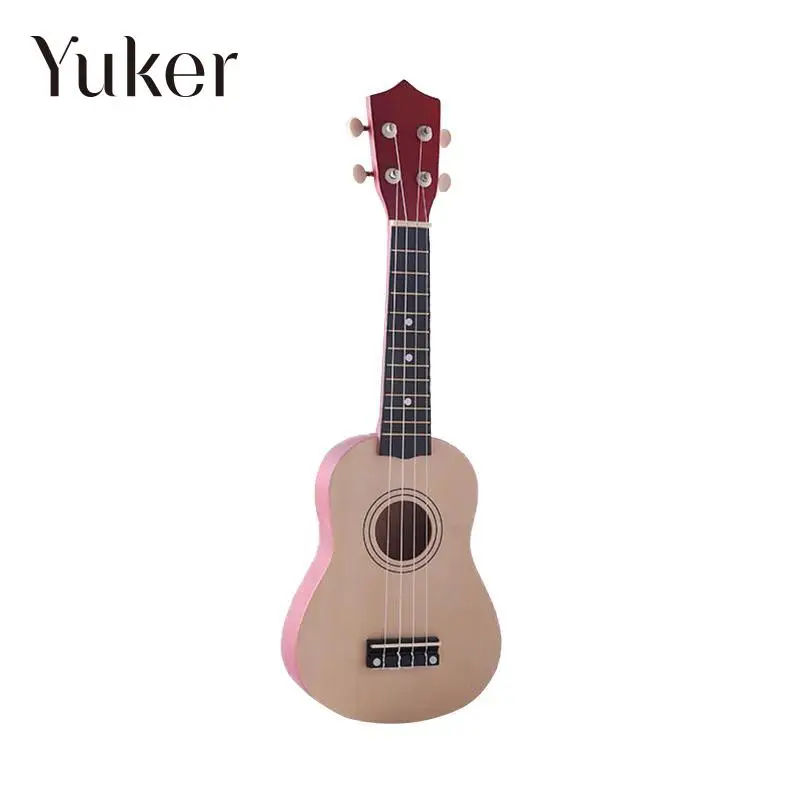 

Yuker New 21"Pink/Green/Blue/wodden color Professional Ukulele Uke Wooden Hawaii Guitar for Kids