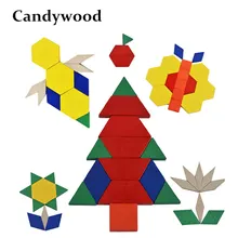 Candywood детские деревянные геометрические головоломки Красочные деревянные игрушки montessori деревянные игрушки 3D Развивающий Пазл игрушки для детей