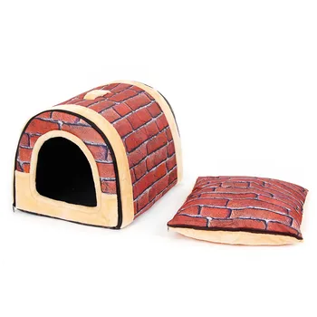 

Doghouse House shape dog cat girl convenient to carry Pet Product Pet Beds Soft Dog House Pet House Sleeping Dog Products