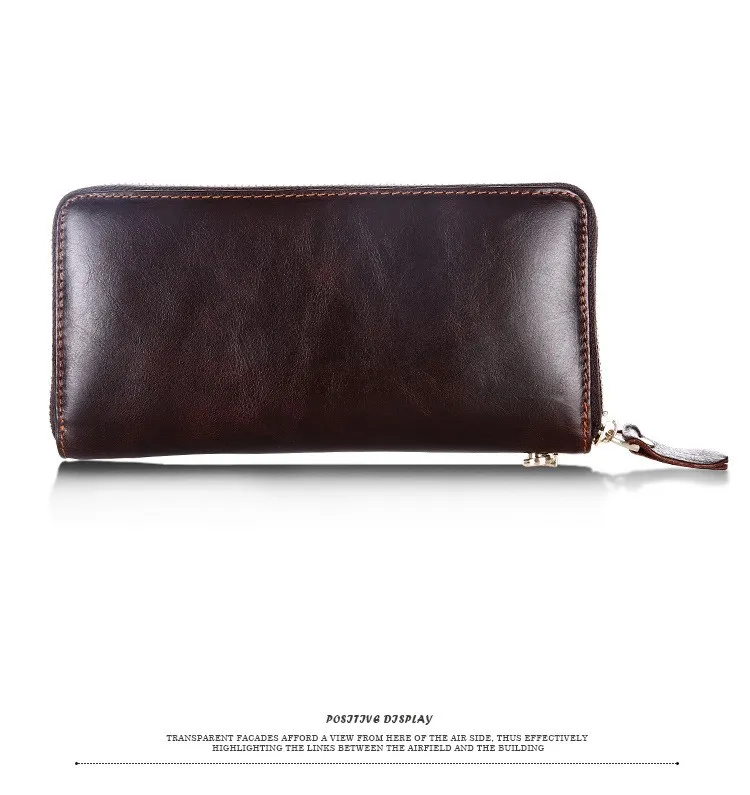 AETOO мужской повседневный модный тканый кожаный кошелек Длинная вертикальная версия/клатч винтажный кошелек