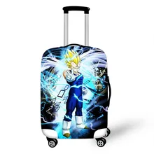 Аниме Dragon Ball багаж защитный чехол Аксессуары для путешествий Saiyan Goku Vegeta эластичный Анти-пыль чемодан чехол для 18-32 дюймов
