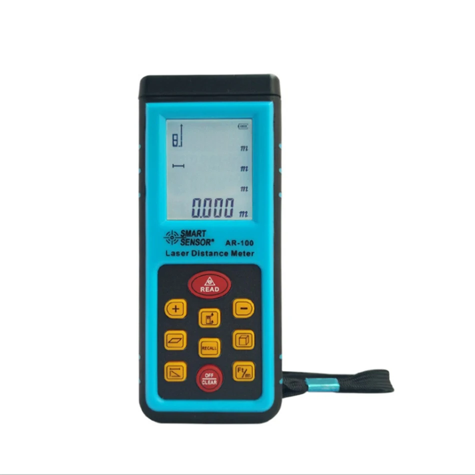 

AR100 Range Finder Handheld Laser Infrared Electronic Ruler Quick And Easy Clear Energy-saving Anti-fall Durable