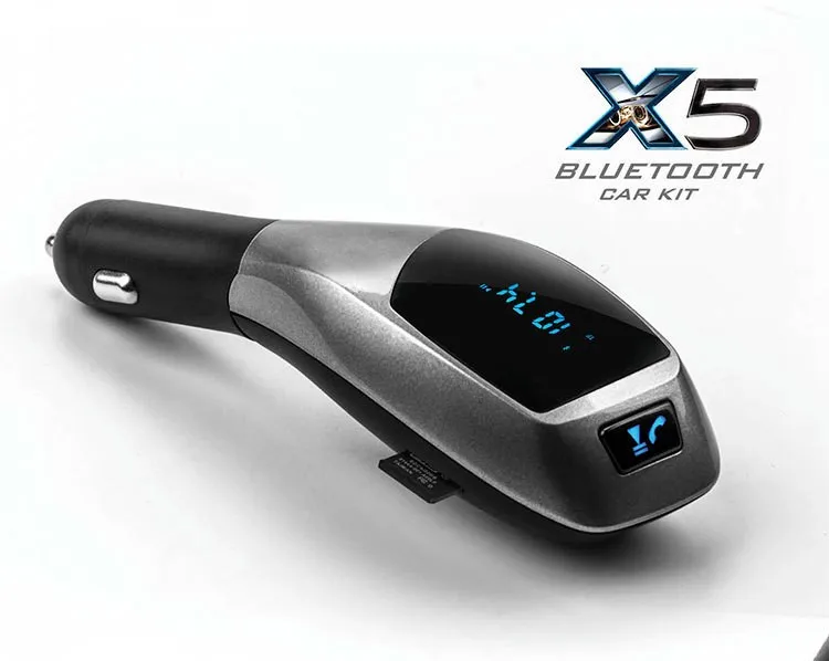 2016X5 Bluetooth Handsfree FM передатчик автомобильный комплект MP3 музыкальный плеер Радио адаптер работает с TF картой U диск для iPhone смартфон