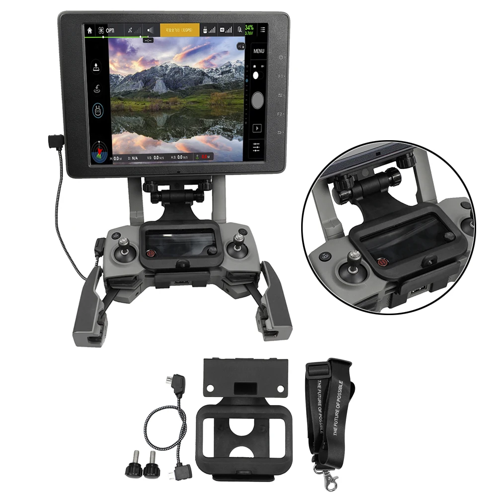 

Monitor Holder Remote Controller Bracket Front View Mount for DJI CrystalSky Mavic Pro Spark Mavic Air Drone Mavic 2 Zoom
