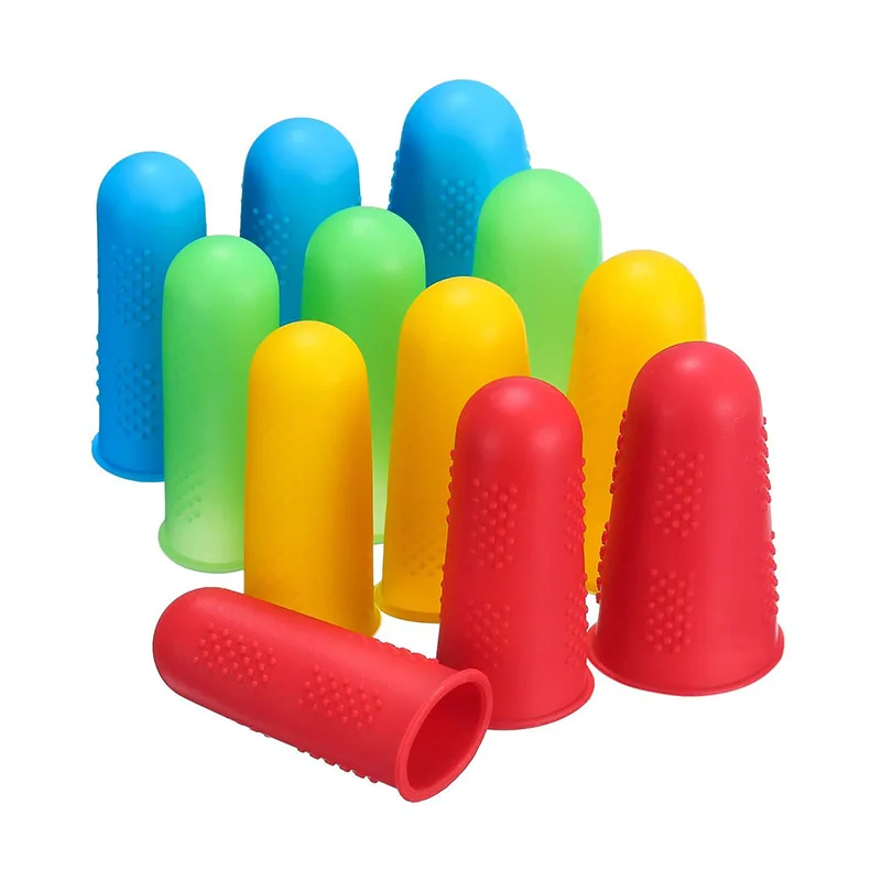 

Silicone Fingers Cover Cap Fingertip Protector Anti-skid Heat Resistant For Kitchen Barbecue JS21