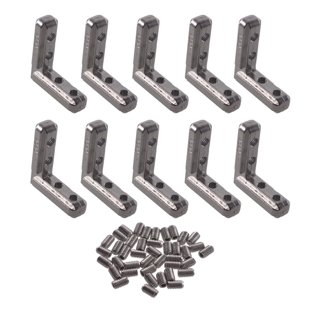 4040 SeriesL Shape Corner Slot Connector Joint Bracket with Screws Used