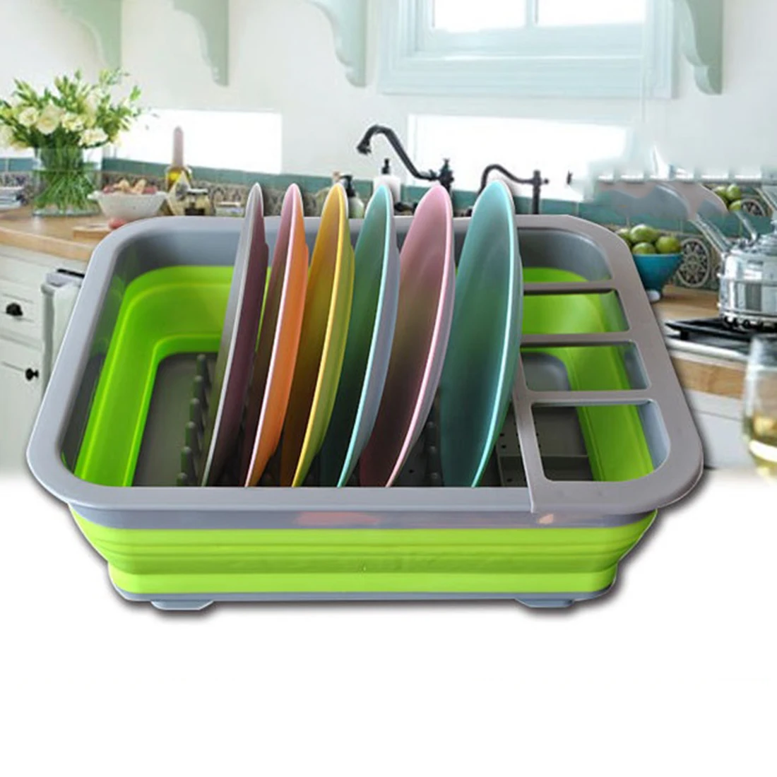

Foldable Tableware Draining Rack Cutlery Bowl Organizer Holder Storage Rack Plastic Storage Containers Kitchen Items