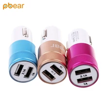 Pbaer Auto Micro Portable USB Doble Carga Rápida inteligente eléctrica Cargador de Batería de coche AU de LA UE REINO UNIDO adaptador de Soporte para móvil teléfono