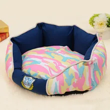 Камуфляжная кровать для домашних животных согревающий собачий дом мягкий Fibber лежак для питомца теплая зима для собак товары для домашних животных, кошек