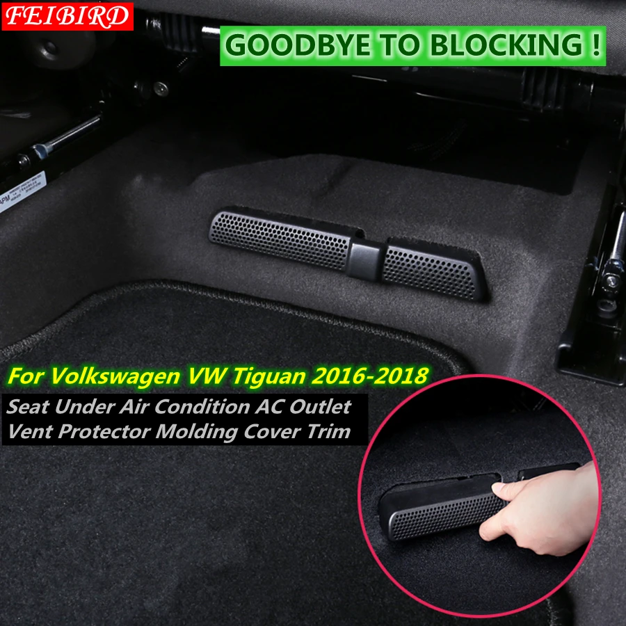 

2 шт., накладки на вентиляционное отверстие для Volkswagen VW Tiguan 2016 2017 2018