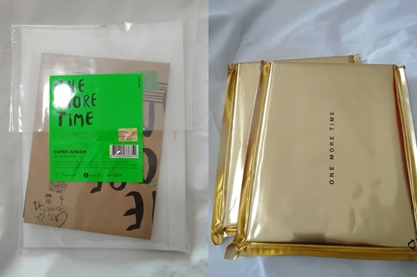 Подписанный S.J Super Junior autographed One More Time album CD + photobook 102018|Открытки и приглашения| |