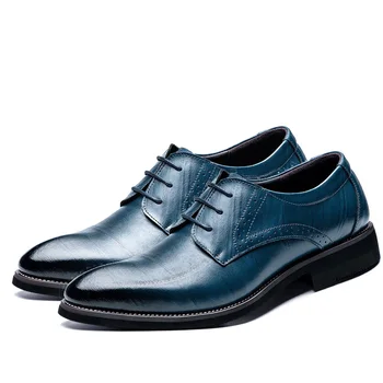 

Large Size 37-48 High Quality Oxfords Leather Men's Shoes Fashion Casual Pointed Top Formal Business Male Wedding Dress Shoes