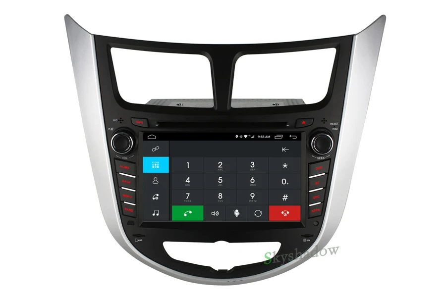 Clearance C500 4 Core 2GB RAM Android 6.0 2 din CAR DVD player for Hyundai Solaris accent Verna i25 GPS map radio wifi 4G LTE Bluetooth 5