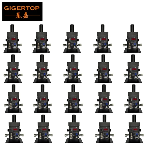 Gigertop TP-T21S 12x 3W RGB 3в1 Co2 струйная машина Barndoor дизайн лучше красочный газовый луч эффект стробоскоп Сияющий Паркер шланг - Цвет: 20