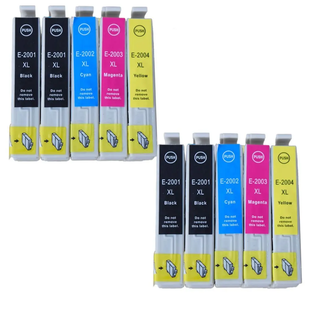 10 шт. совместимый чернильный картридж T200XL для Epson XP100 XP400 XP200 XP300 WF 2530 2540 Workforce 2510