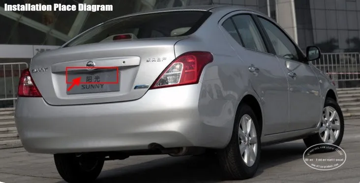 Автомобильная камера заднего вида для Nissan Sunny 2011~ /камера заднего вида/HD CCD RCA NTST PAL/светильник номерного знака