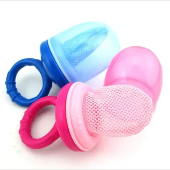 

1Pcs Hot Infant Children Fresh Food Milk Nibbler Feeder Protable Kids Nipple Pacifier Kids Feeding Tool Bell Safe Baby Supplies