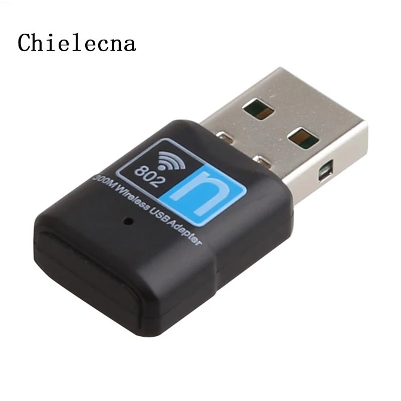 Беспроводной мини USB Wi Fi адаптер Chielecna 300 Мбит/с 802 11 B/G/N Сетевая карта LAN ключ для