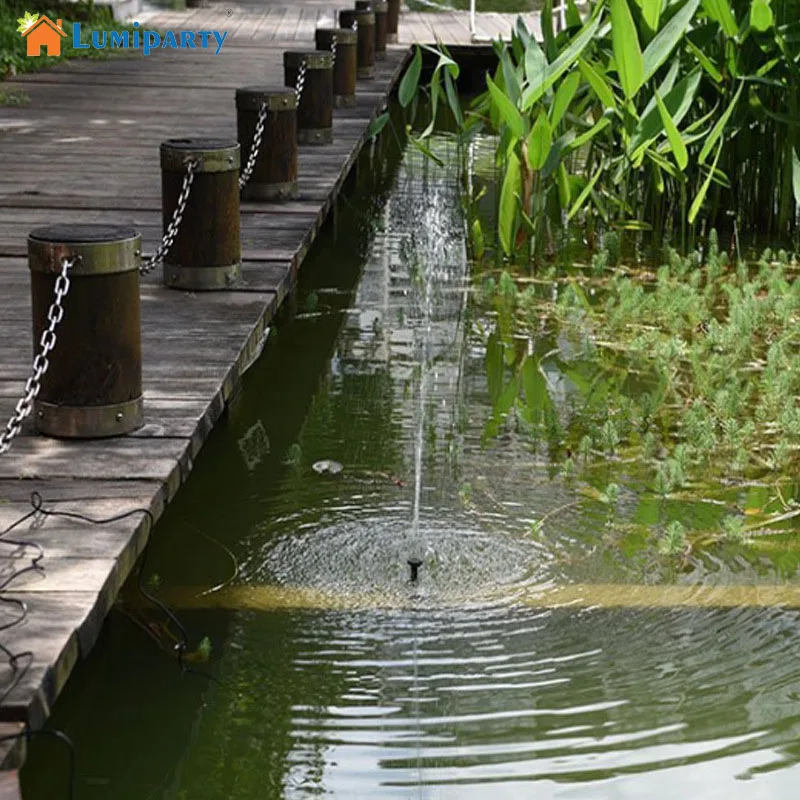 

Lumiparty Solar Powered Water Fountain Pump 7V Energy-Saving Submersible Solar Water Pumps For Garden Pond