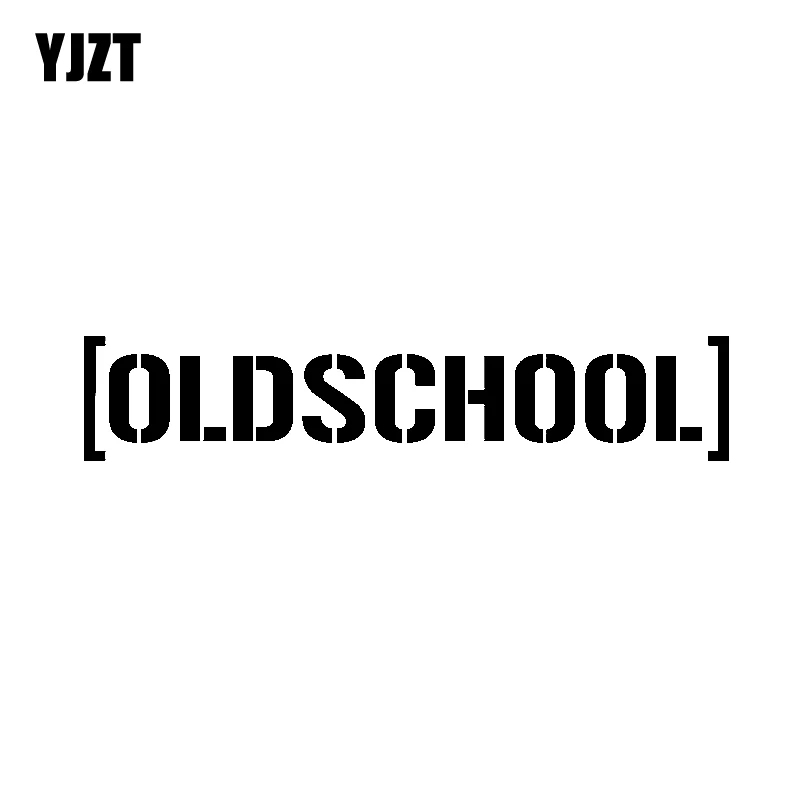 YJZT 17 см * 3 2 веселая наклейка на автомобиль Стайлинг Oldschool виниловая черная