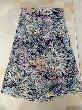 

African Lace Fabric 2019 High Quality Swiss Cotton Lace Fabric French Nigerian Lace Fabric 3d Embroidery Wedding Lace
