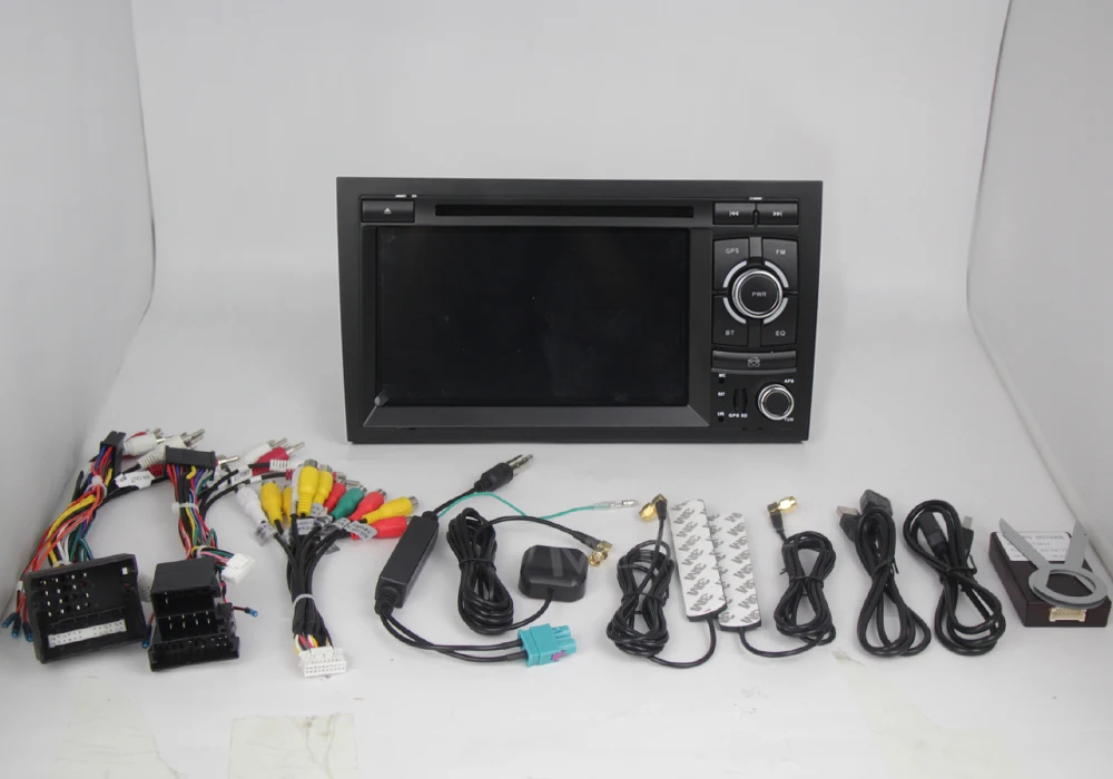 Discount MEKEDE android 7.1 quad core car audio dvd automotivo for Audi/A4 S4 RS4 2002-2008 Video Player GPS with car dvd gps auto radio 6