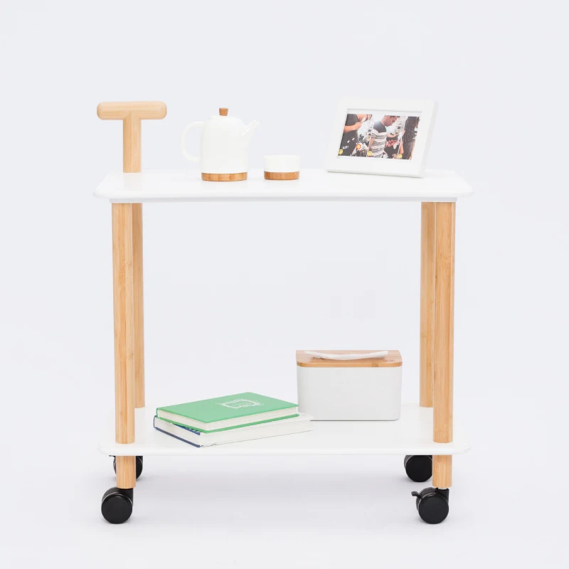 Kitchen Trolley Bamboo Coffee Table On the Wheel Storage Holder Multipurpose Shelf Display Rack Home Furniture ZEN'S BAMBOO Kitchen Trolley Bamboo Coffee Table On the Wheel Storage Holder Multipurpose Shelf Display Rack Home Furniture ZEN'S BAMBOO