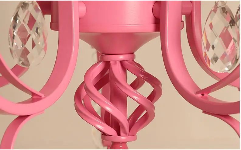 Decoração para Casa Pingente de Cristal Frete Grátis Moderno Rosa Verde Estilo Nórdico Criativo Breve Restaurante Luzes Personalizado Lâmpada 8 Cheap Lustres