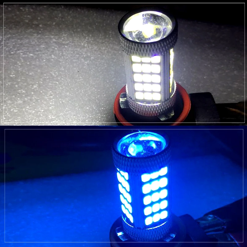 2 шт. светодиодный туман вождения ДРЛ лампы H8 H9 H11 66 SMD 2835 фишек дневного света