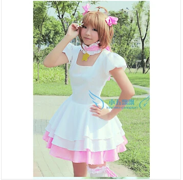 

Cardcaptor Sakura KINOMOTO SAKURA cosplay costume lolita punk girls custom any size
