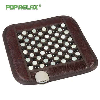 

Pop Relax Healthy Mattress Tourmaline Jade Germanium Ion Far Infrared Heating Therapy Stone Massage Mat Thermal Sitting Mattress